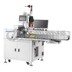 扁平排线剥皮沾锡与外壳插入自动机