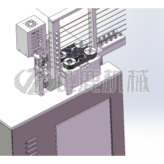 全自动五工位双头穿扁号码管端子机