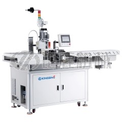 全自动护套线剥皮压端沾锡机