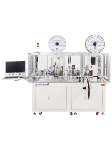 全自动双头穿色带号码管机