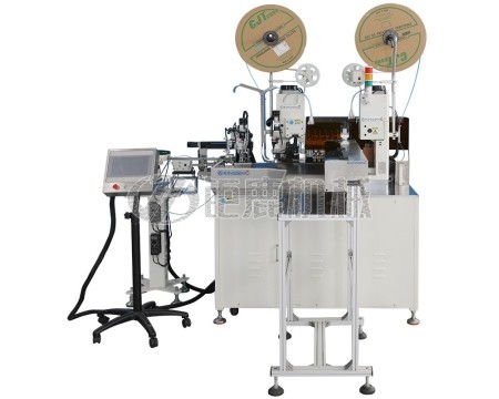 双头打端子单头穿胶壳端子机