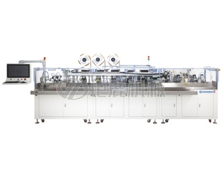 全自动五工位双头穿扁号码管端子机